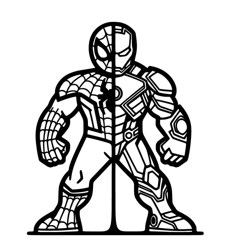spiderman mix ironman