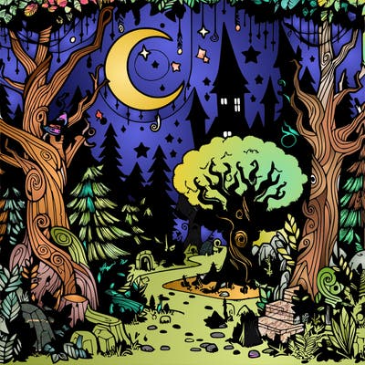 magical cursed forest