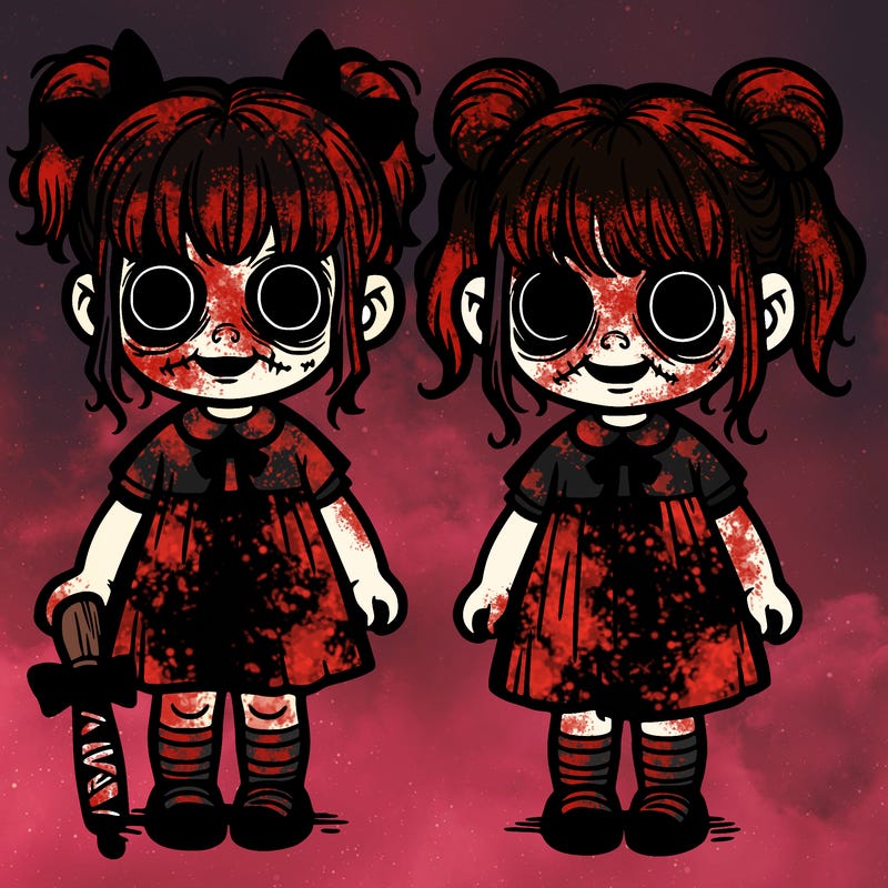 two creepy little girls