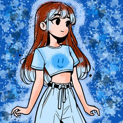 girl in a cute crop top