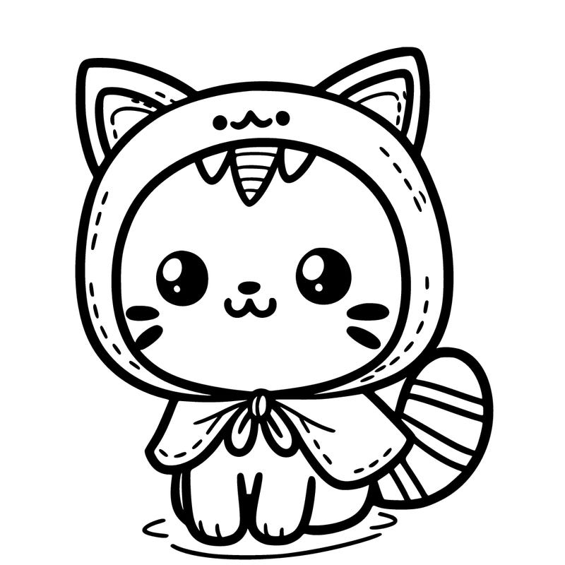 a cute cat in a costume