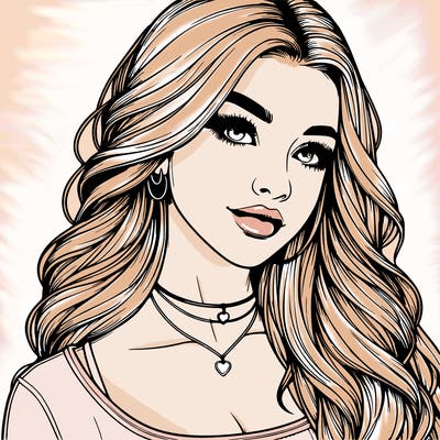 detailed realistic girl