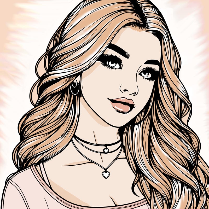 detailed realistic girl