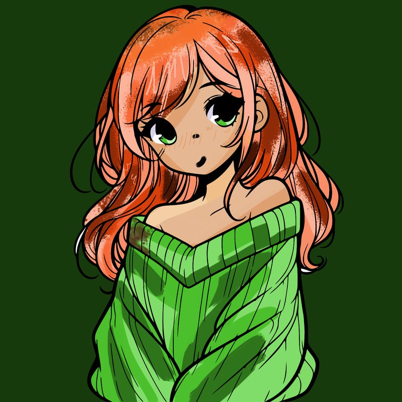 shy pretty girl wearing a sweater that is falling off one shoulder portrait