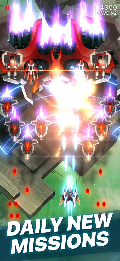Phoenix 2 - Phoenix 2 space shooter gameplay featuring daily missions and intense ship combat