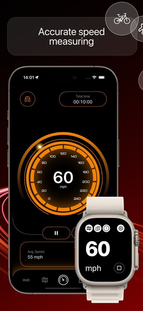 GPS Speedometer: Tracker MPH - iPhoneとApple Watchでリアルタイム速度を表示するGPSスピードメーターアプリ