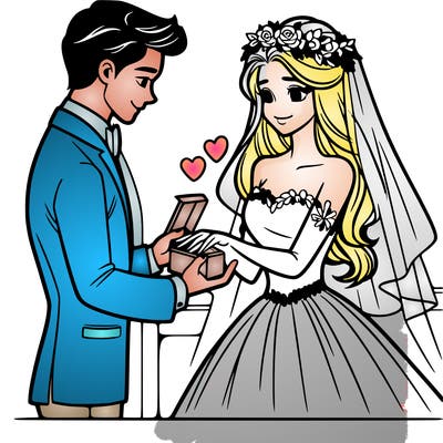 woman getting married