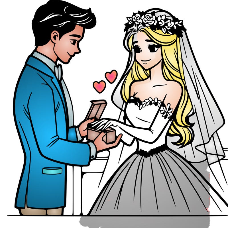 woman getting married