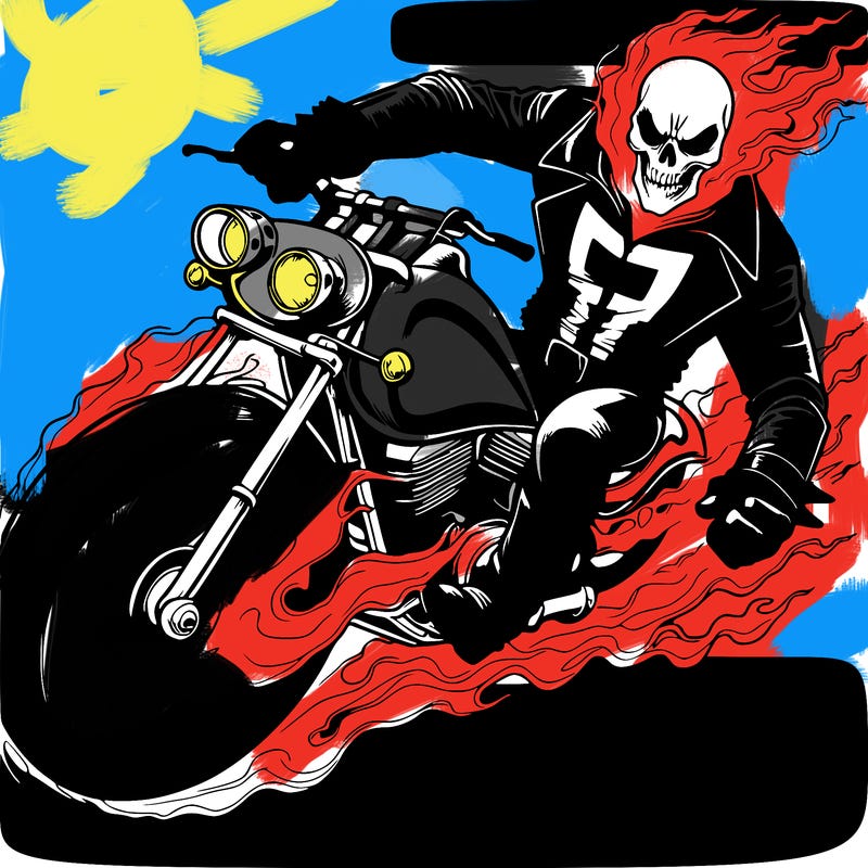 realistic ghost rider