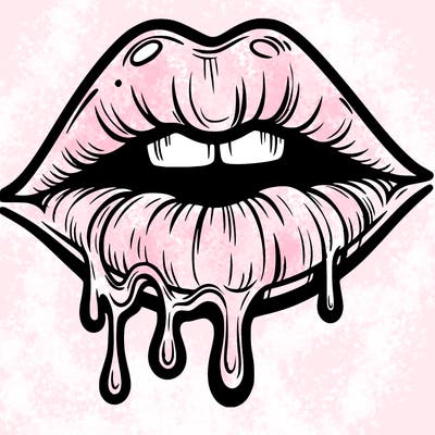lips that look realistic and drip
