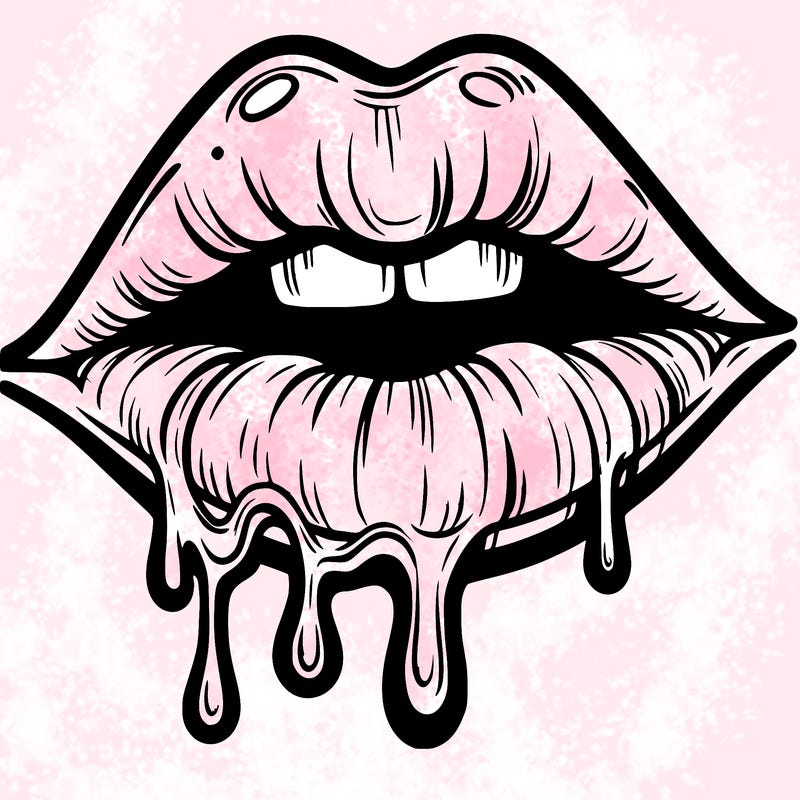 lips that look realistic and drip