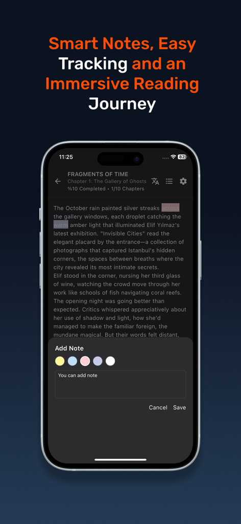 ReadBLOOM: Book Reader - ReadBLOOM mobile app interface with smart notes and immersive reading mode