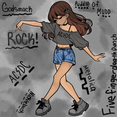 realistic girl danceing