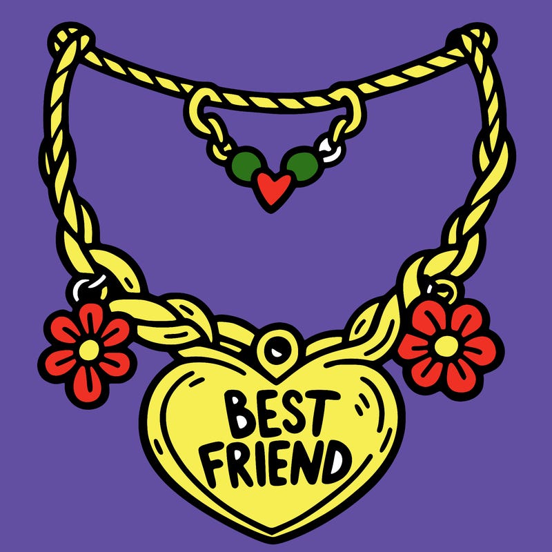 best friend necklace