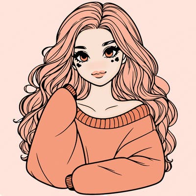 a beautiful girl in a big sweatshirt