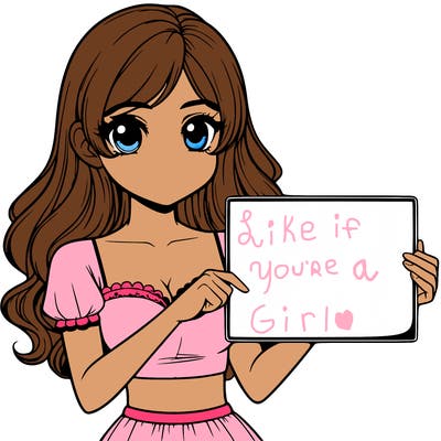 realistic pretty girl holding blank sign