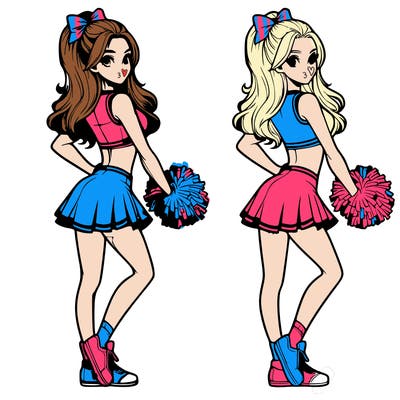 realistic cheerleader