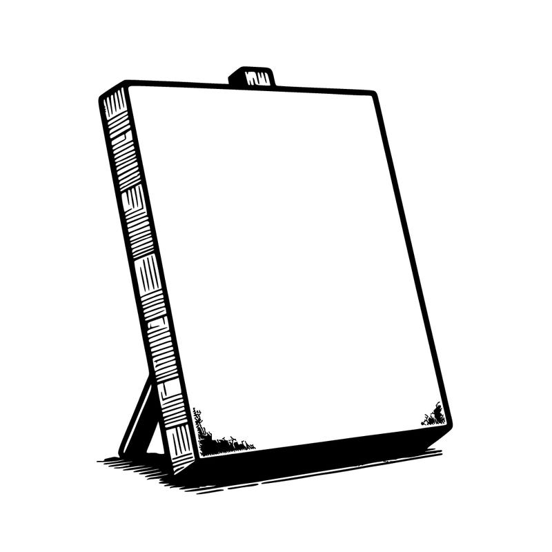 blank canvas realistic