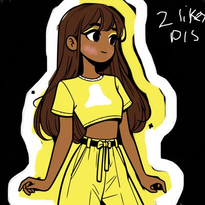 girl in a cute crop top