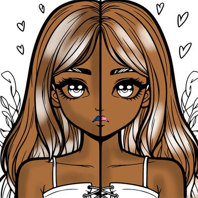 realistic girl split