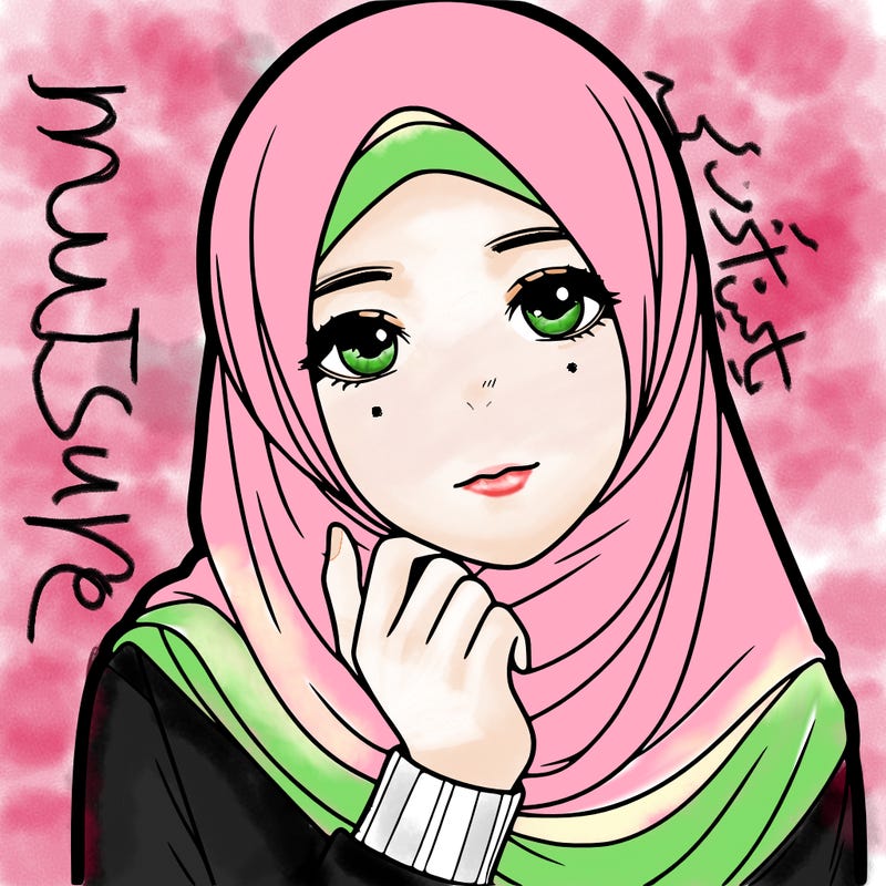a realistic girl with an hijab