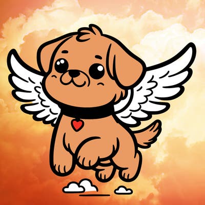 dog with wings