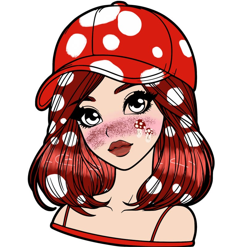 semi realism beautiful girl wearing cap