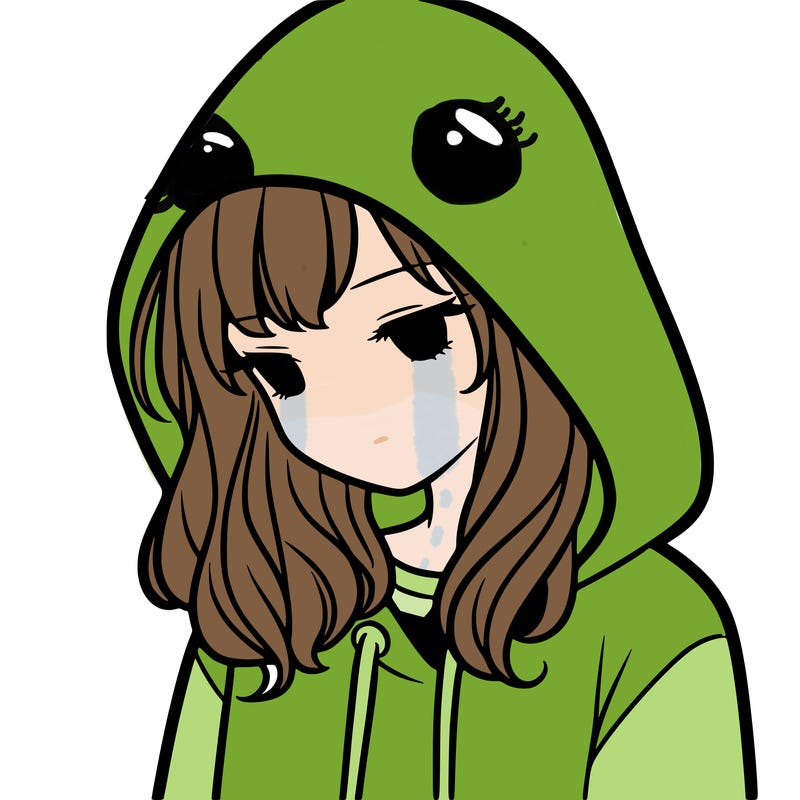 girl with a hoodie with hood over her head