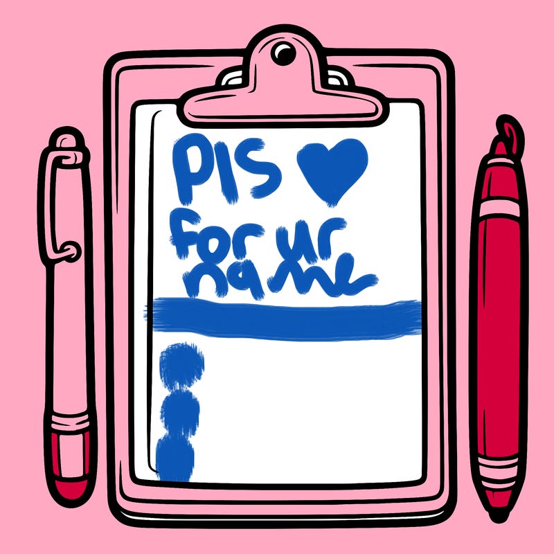 blank clip board with pen