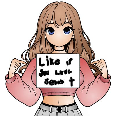 girl holding a blank sign in a long sleeve crop top