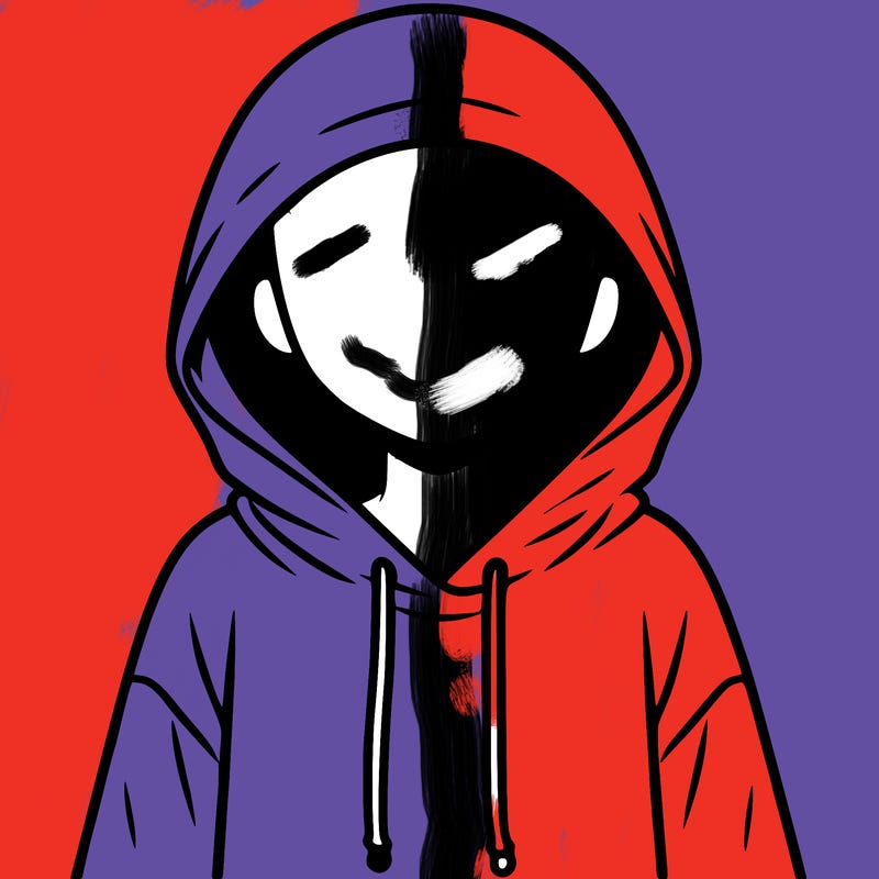 faceless girl in hoodie