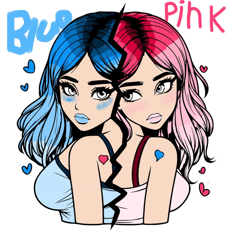 realistic girl split