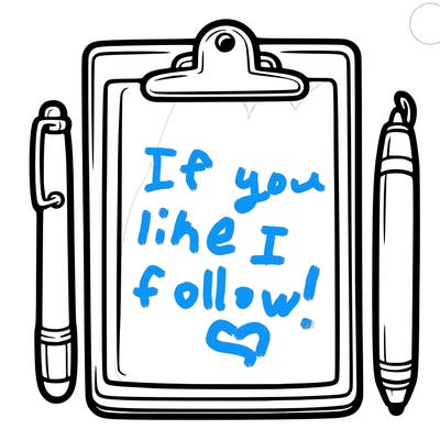 blank clip board with pen