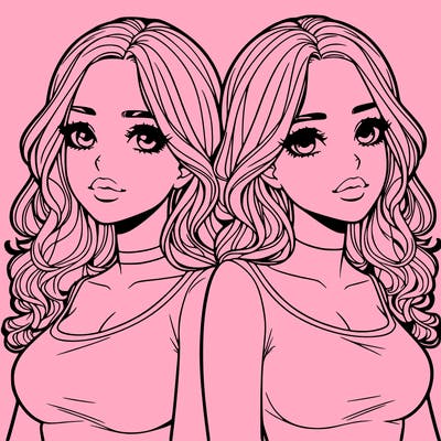 realistic twin sisters