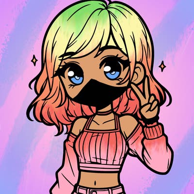 cute girl with crop top