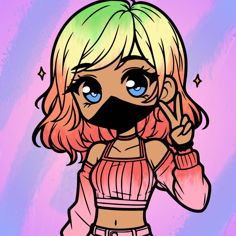 cute girl with crop top