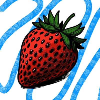 realstic strawberry