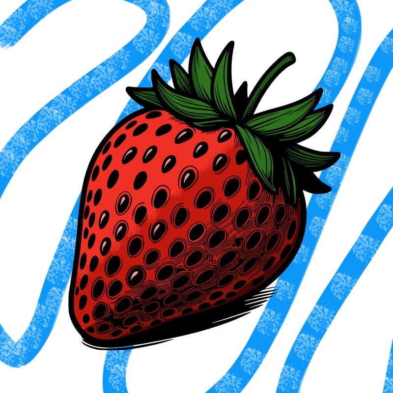 realstic strawberry