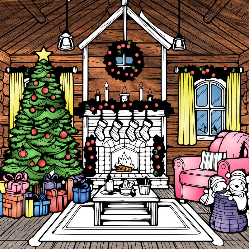 christmas house interior