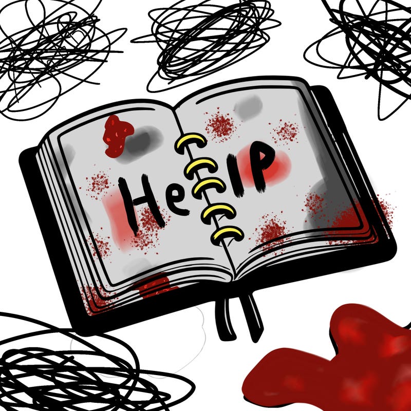 open note book blank