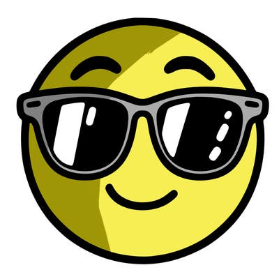 emoji with sunglasses