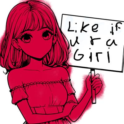 realistic pretty girl holding blank sign