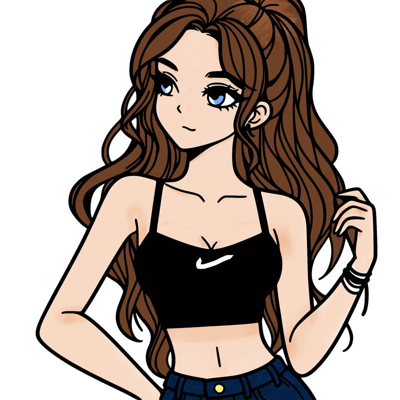 girl in crop top