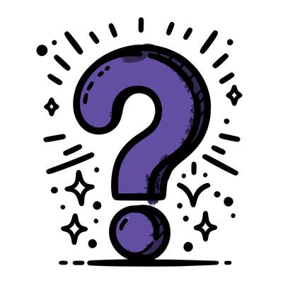 a big question mark in the middle