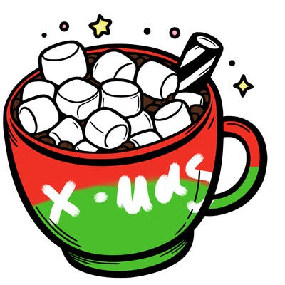 hot chocolate  with marshmallows