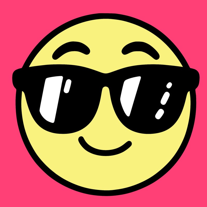 emoji with sunglasses