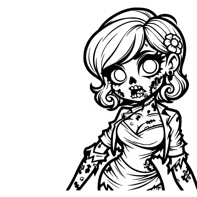 hot zombie woman