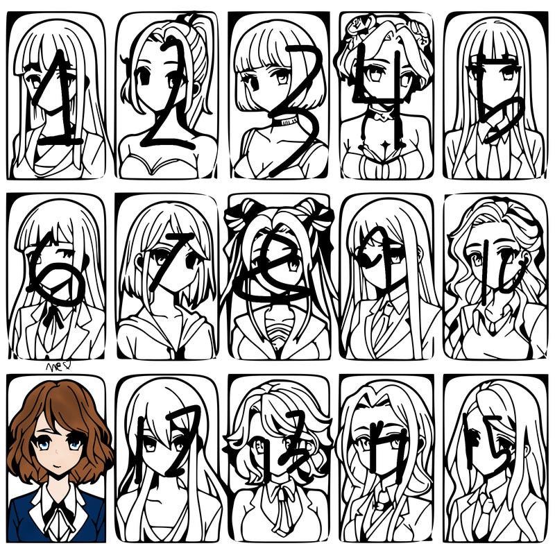 girls that look diffrent anime