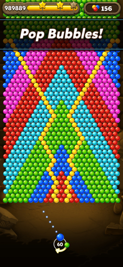 Bubble Pop Origin! Puzzle Game - Bubble Pop Originモバイルゲームのカラフルなバブルシューターパズルレベル。