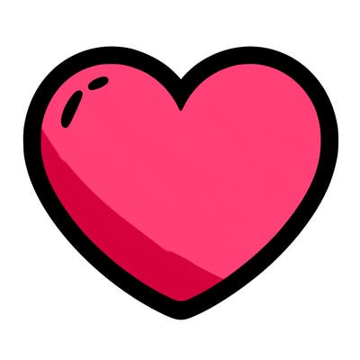 a blank heart